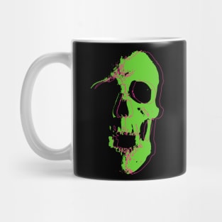 Neon Lime Skull Mug